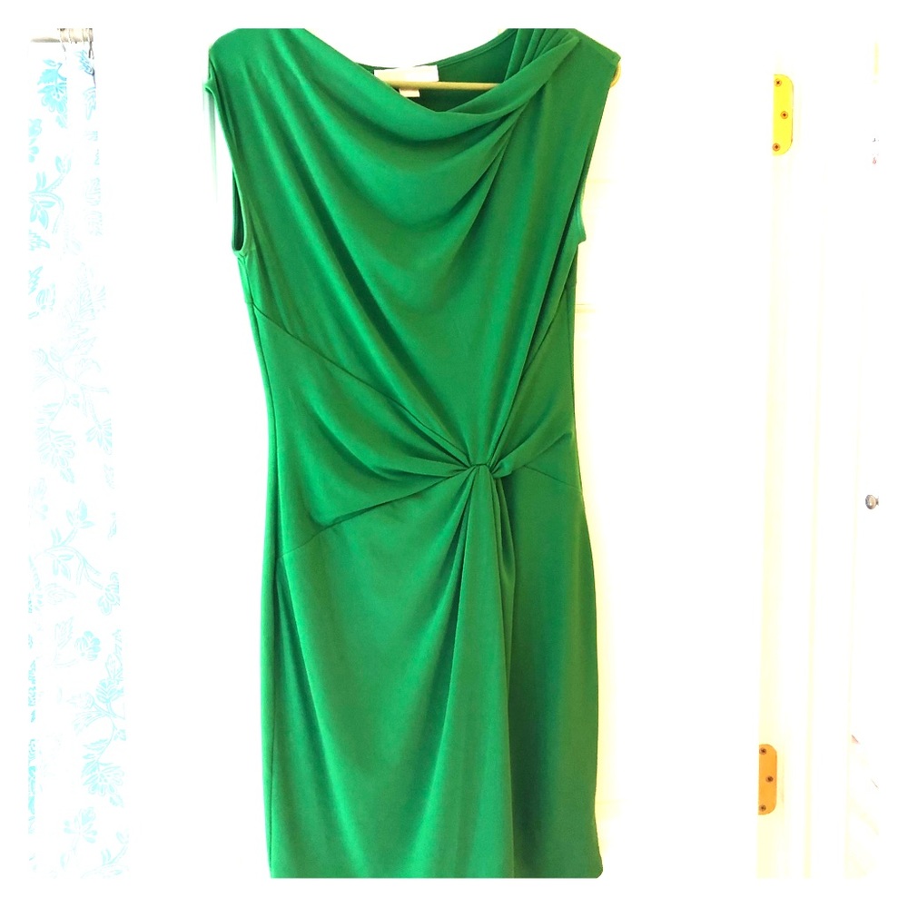 Michael kors jelly green draped dress